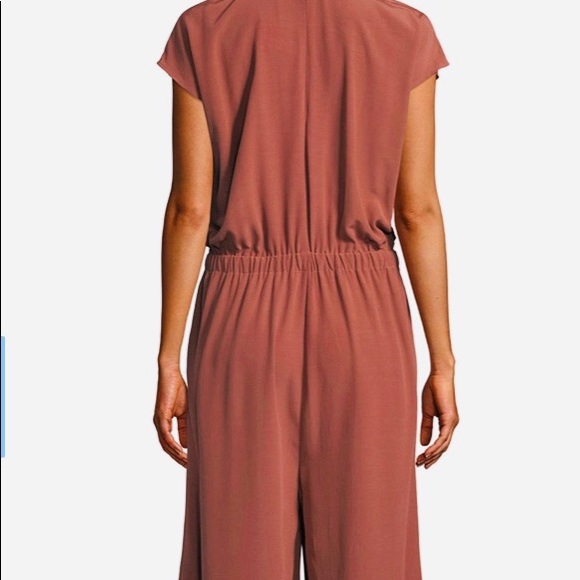 Eileen Fisher Crepe Cropped Wide Leg Jumpsuit - Picture 2 of 4